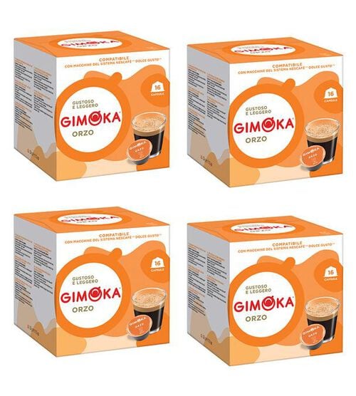 64 capsule compatibili Nescafe* Dolce Gusto* Orzo &ndash; Gimoka