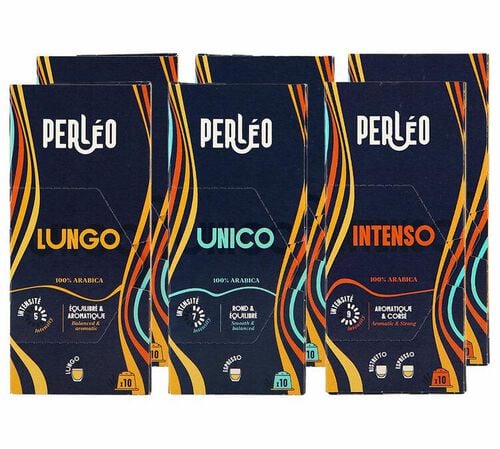Pack d&eacute;couverte 60 capsules compatibles Nespresso* Original - PERLEO image number 0