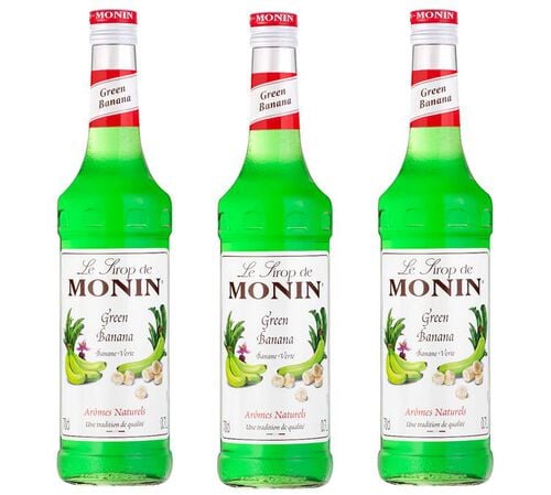 Lot de 3 Sirops - Banane Verte -  x 70cl - MONIN