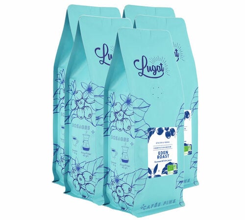 5 kg Caf&eacute; en grain bio Le M&eacute;lange d'Eden - Lugat
