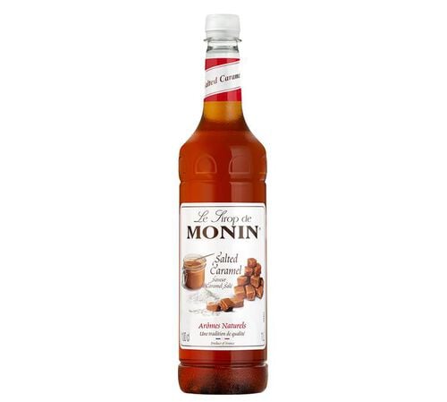 Sirop Monin Caramel Sal&eacute; - Bouteille plastique - 1L