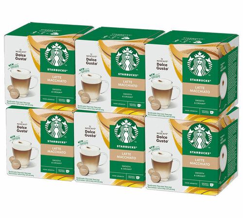 72 Nescafe* Dolce Gusto* kompatible Kapseln Latte Macchiato &ndash; Starbucks