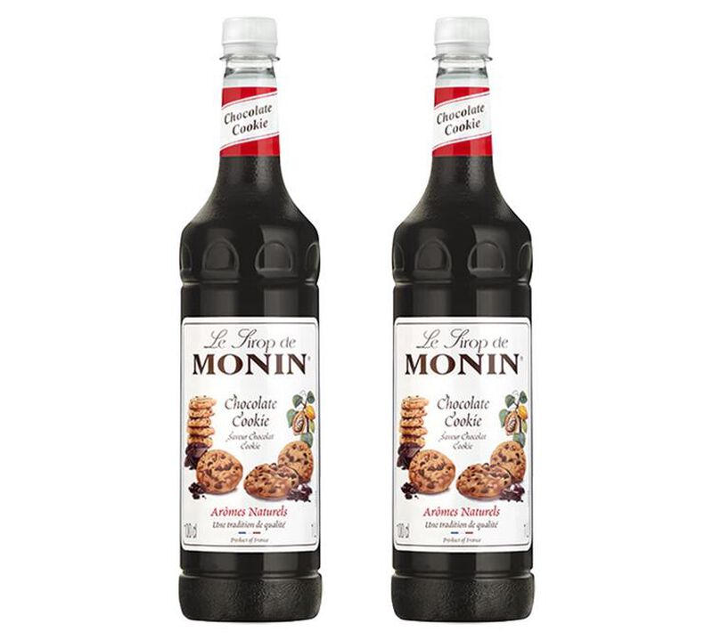 Sirop Monin saveur Chocolat Cookie - Bouteille plastique PET - 2 x  1L image number 0