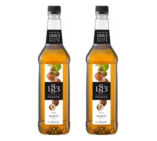 Sirop 1883 Routin Noisette - Bouteille Plastique - 2 x 1 L