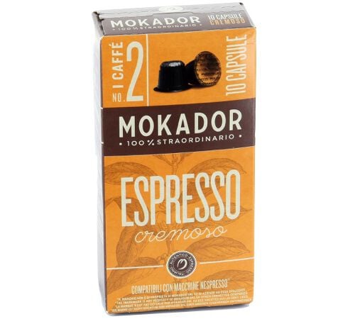 10 capsules compatibles Nespresso* Original Cremoso - MOKADOR