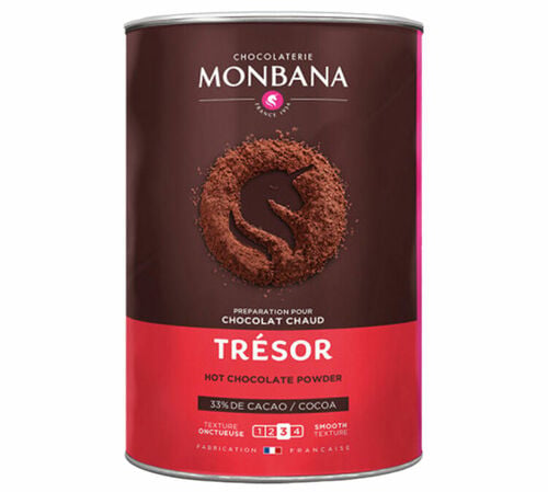 Poudre Chocolat Chaud Tr&eacute;sor 33% Cacao - Vrac 1 kg - MONBANA