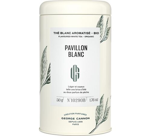 Wei&szlig;er Tee Pavillon Blanc Bio Dose 50 g loser Tee - George Cannon