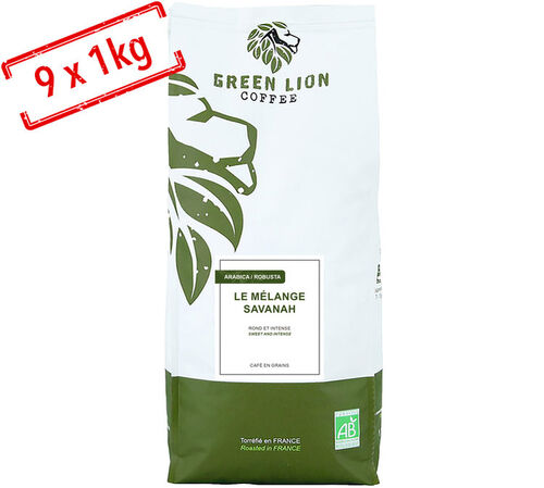 Green Lion Coffee M&eacute;lange Savanah - 9kg