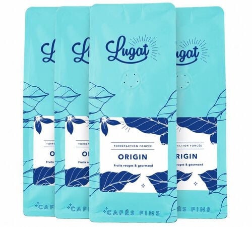 Lugat Coffee Beans Origin - 4 x 250g