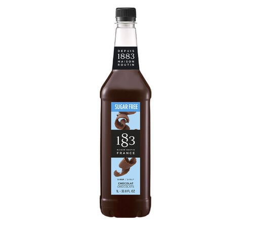 Sirop 1883 Routin Chocolat sans sucre - Bouteille Plastique - 1L image number 0