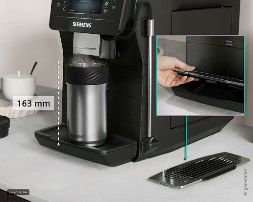 Expresso Broyeur Siemens EQ600 iAroma TP607ET8 image number 5