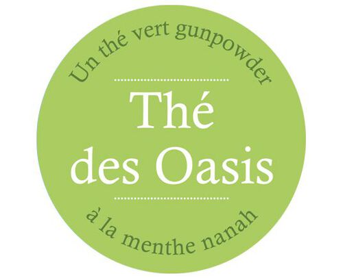 Th&eacute; des Oasis mint green tea - 90g loose leaf tea in tin by Comptoir Fran&ccedil;ais du Th&eacute; image number 2