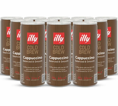 Caf&eacute; Cold Brew Cappuccino - 12 canettes de 250ml - ILLY