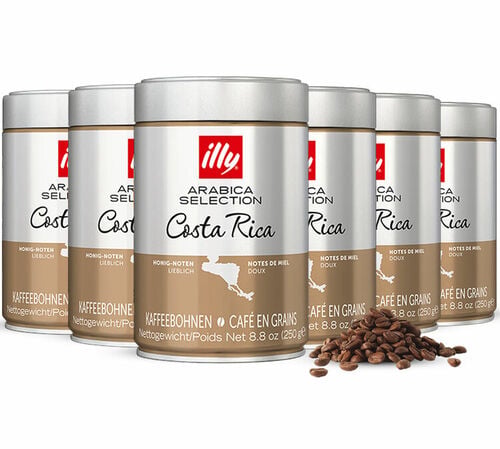 6 x 250 g - Caf&eacute; en grain - Arabica S&eacute;lection Costa Rica - ILLY