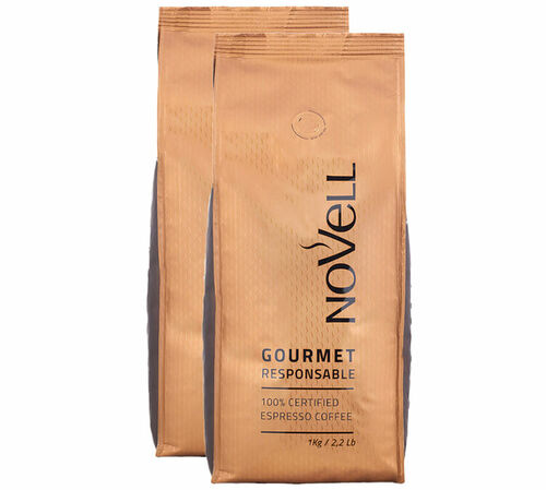 2 kg Caf&eacute; en grain Gourmet Responsable - Novell