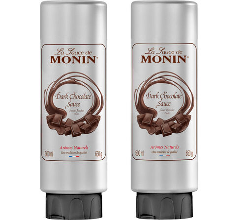 Lot de 2 Sauces chocolat noir 500 ml - MONIN