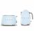 Set Petit-D&eacute;jeuner Grille-Pain TSF01PBEU et bouilloire KLF03PBEU - SMEG image