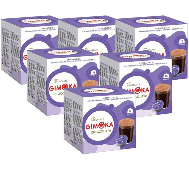 96 capsules compatibles Nescaf&eacute;* Dolce Gusto* Cioccolata - GIMOKA image number 0