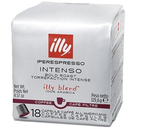 18 Capsules Iperespresso pour caf&eacute; filtre Torr&eacute;faction Intenso - Illy