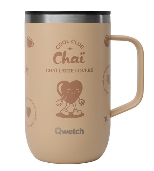 Mug tisani&egrave;re isotherme - COOL CLUB Cha&iuml; - 470ml- QWETCH
