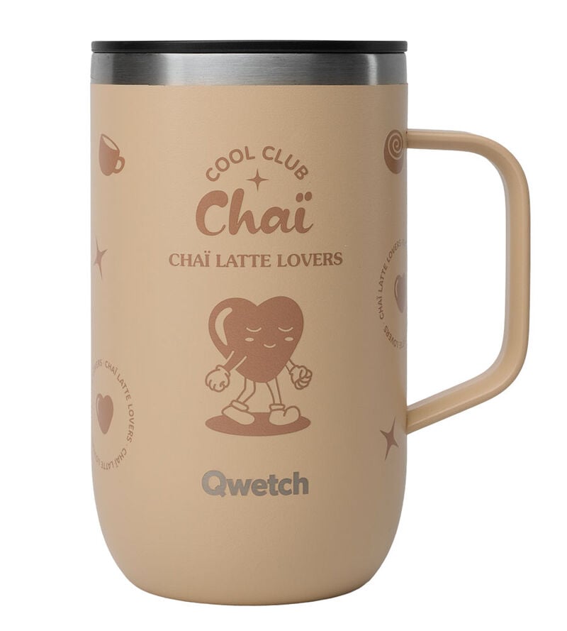 Mug tisani&egrave;re isotherme - COOL CLUB Cha&iuml; - 470ml- QWETCH image number 0