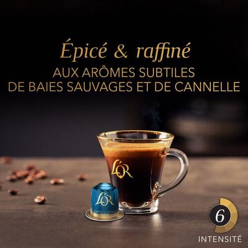 100 capsules compatibles Nespresso* Original Decaffeinato - L'OR ESPRESSO image number 3