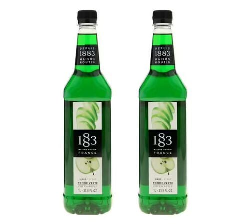 Sirop 1883 Routin Pomme Verte - Bouteille Plastique - 2 x 1 L