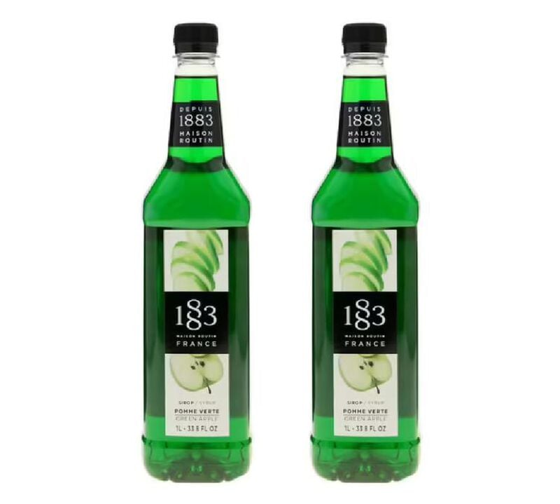 Sirop 1883 Routin Pomme Verte - Bouteille Plastique - 2 x 1 L image number 0