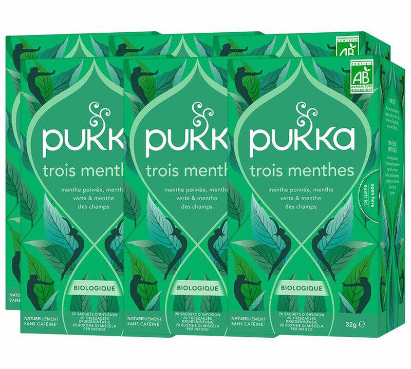 Infusion Trois menthes Bio - 6 x 20 sachets - PUKKA image number 0