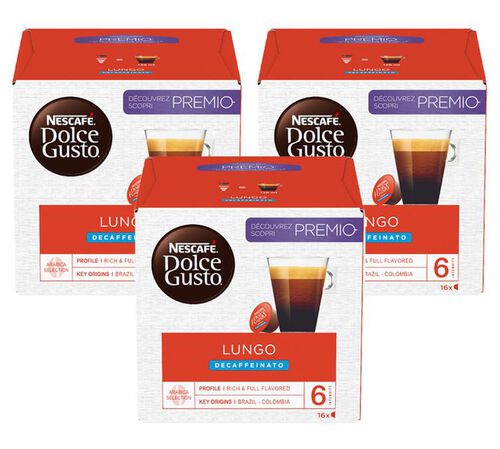 48 Decaffeinato Lungo Kapseln &ndash;Nescafe* Dolce Gusto*