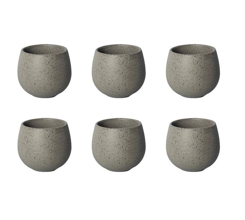 6 Nutty Tasting Cup 200ml couleur Granite - Loveramics image number 0