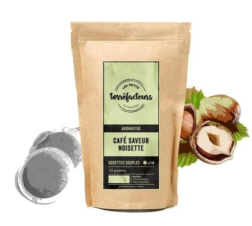 18 dosettes souples - Saveur Noisette - LES PETITS TORREFACTEURS