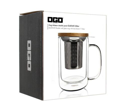 OGO Living - Tisaniera in vetro a doppia parete - 35cl image number 1