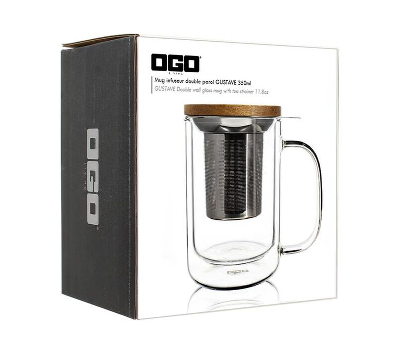 OGO Living - Tisaniera in vetro a doppia parete - 35cl image number 1