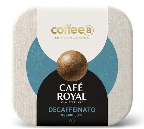 9 Boules de caf&eacute; Decaff&eacute;inato compatible CoffeeB - CAF&Eacute; ROYAL