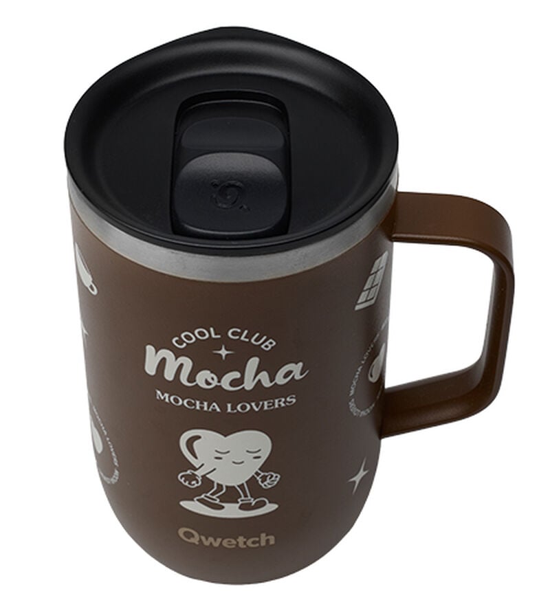 Mug tisani&egrave;re isotherme - COOL CLUB Mocha - 470ml - QWETCH image number 1
