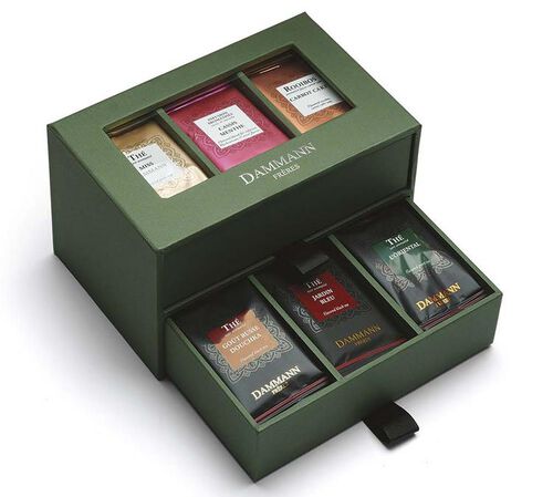 Coffret Parfums - Assortiment th&eacute;s et infusions - 42 sachets - DAMMANN FR&Egrave;RES
