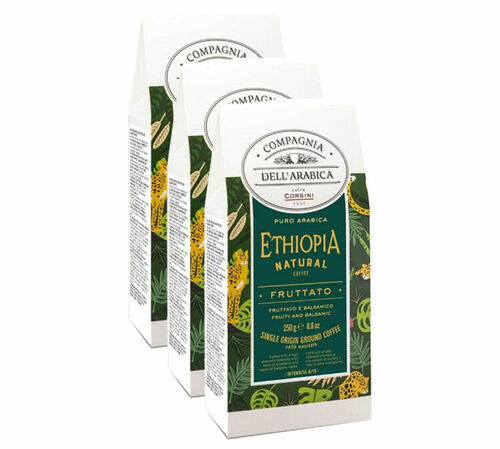 3 x 250 g - Caf&eacute; moulu - Ethiopie caf&eacute; nature - CORSINI