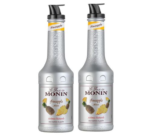 Lot de 2 pur&eacute;es de fruits 1L - Ananas - MONIN