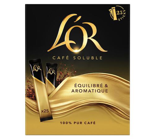 25 sticks - Caf&eacute; soluble - Pur Arabica - L'OR
