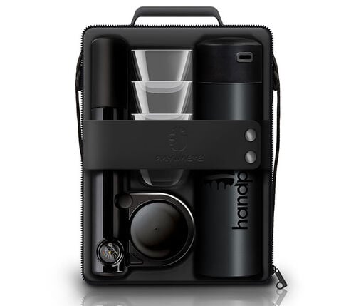 Cafeti&egrave;re Handpresso mod&egrave;le Handpump pour caf&eacute; moulu et dosette ESE - set noir