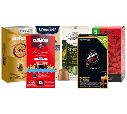60 capsules compatibles Nespresso* Original Pack d&eacute;couverte Top italien