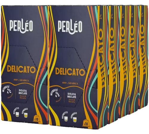 100 capsules compatibles Nespresso* Original Delicato - PERL&Eacute;O