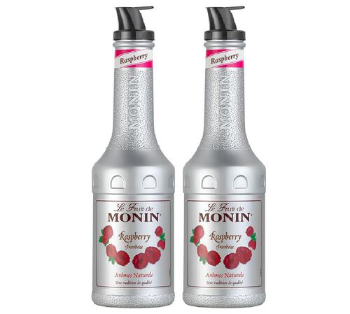 Lot de 2 pur&eacute;es de fruits 1L - Framboise - MONIN