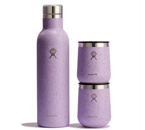 Set bouteille &agrave; vin 75 cl et verres 2 x 29cl - HYDRO FLASK