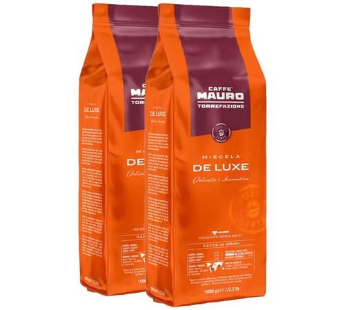 2 x 1 kg - Caf&eacute; en grain - Deluxe - CAFF&Egrave; MAURO