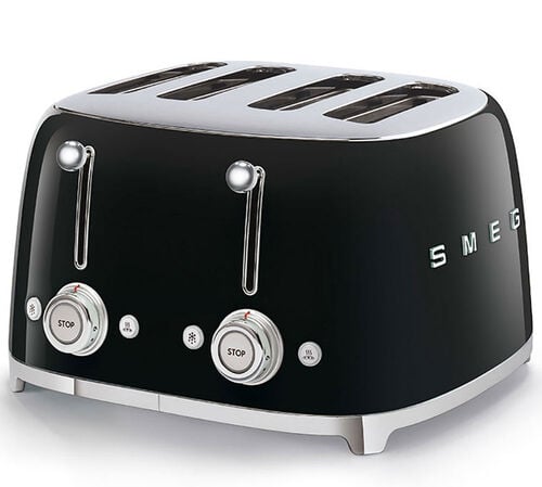 Grille-pain TSF03BLEU 4 tranches Noir - SMEG