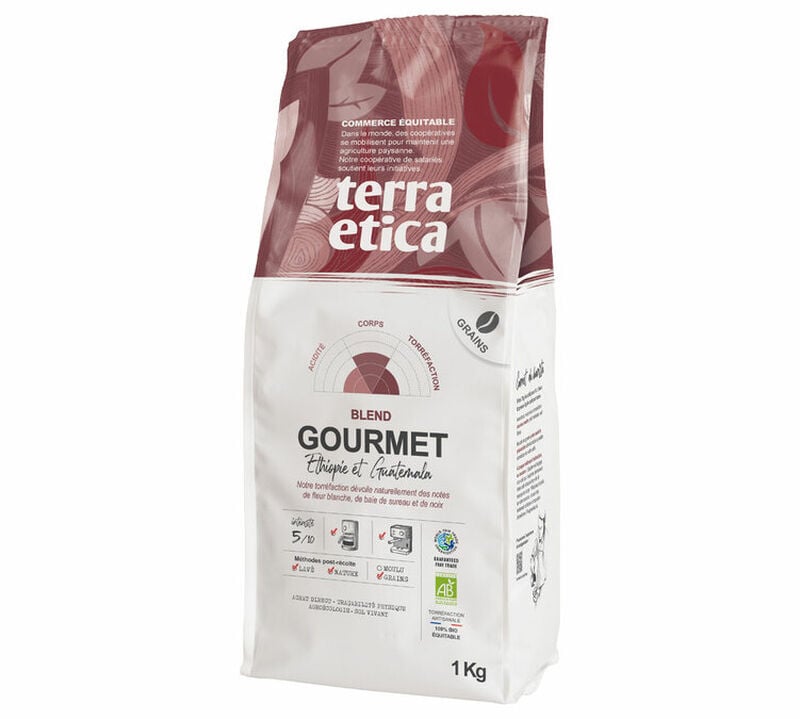 1 kg - Caf&eacute; en grain - Expresso Gourmet Bio - TERRA ETICA image number 0