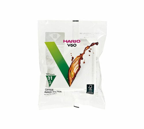 Filtres &agrave; caf&eacute; - HARIO -  papier conique pour dripper v60  x100