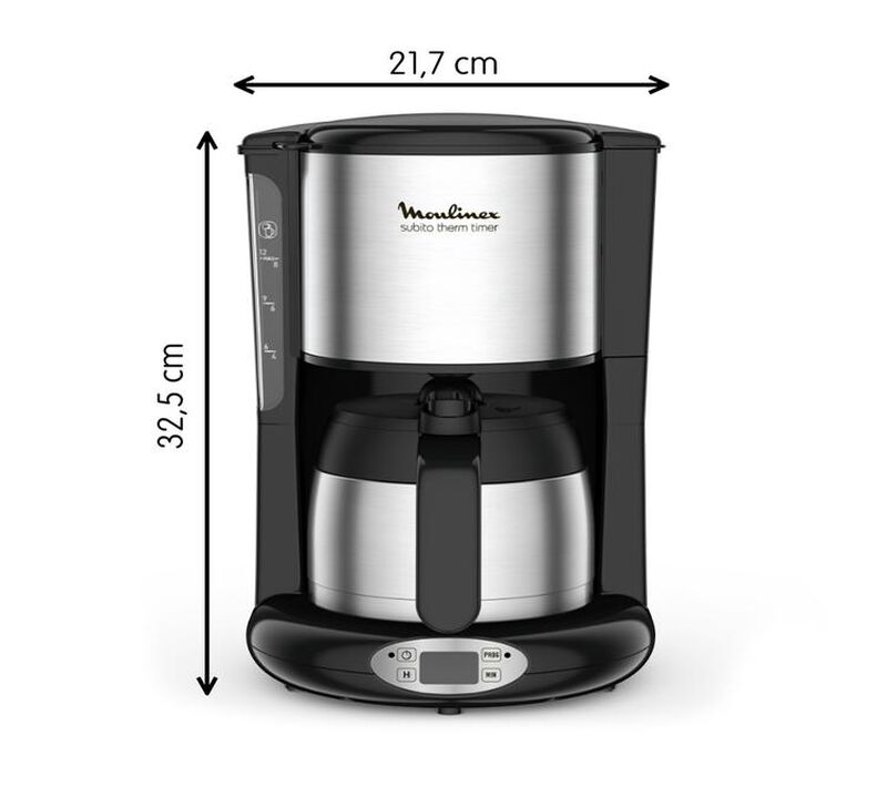 Cafeti&egrave;re Moulinex Subito isotherme FT362811 filtre programmable image number 3